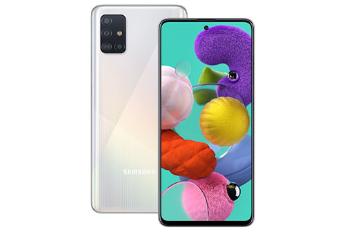 Sức mạnh phần cứng của Samsung Galaxy A51 đến từ chip Exynos 9611 (10nm) lõi 8 với xung nhịp tối đa 2,3 GHz, GPU MP3-G72 MP3. RAM 6 GB/ROM 128 GB, có khay cắm thẻ microSD với dung lượng tối đa 512 GB. Hệ điều hành Android 10, được tùy biến trên giao diện người dùng OneUI 2.0.