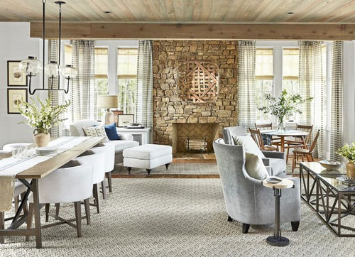 Những phòng khách để mộc vẫn tinh tế 'gây mê' bất cứ ai