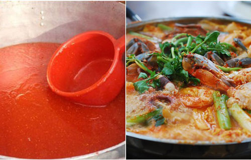 Giật mình với những nồi lẩu nhâm nhi ngày đông được chế từ những gói hóa chất siêu rẻ