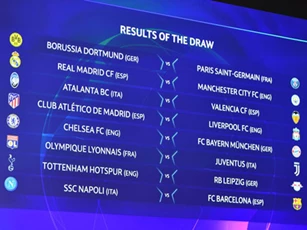 Bốc thăm vòng 1/8 Champions League: Real đụng Man City, Atletico đối đầu Liverpool