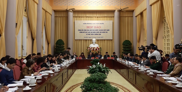 Công bố Lệnh của Chủ tịch nước về 11 luật
