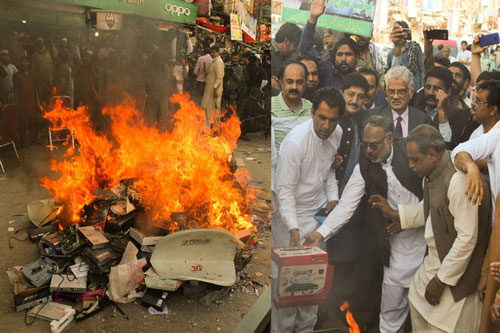 Pakistan tiêu hủy lượng lớn hàng lậu trị giá 250 triệu USD