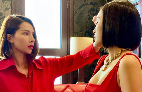 Kỳ Duyên khác lạ khi để tóc ngắn, được Minh Triệu chăm sóc tận tình khiến ai nhìn cũng phát ghen