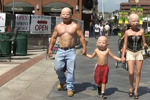 Xuất hiện gia đình “người ngoài hành tinh”