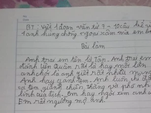 Bài văn tả "anh hùng chống ngoại xâm" của cậu bé khiến dân tình cười sằng sặc, lý do vì nhân vật không ai ngờ