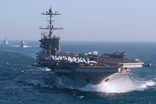 Hiện tại chỉ còn duy nhất 4 tàu sân bay của Hải quân Mỹ trong tình trạng nằm bờ, số còn lại đã có thể ra khơi hoạt động bình thường. Nguồn ảnh: Prime.