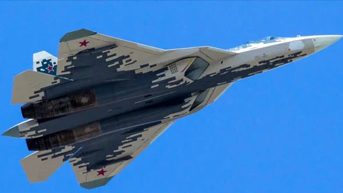 Máy bay tiêm kích tàng hình Su-57 của Nga. Ảnh: AP.