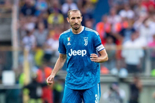 4. Giorgio Chiellini (Juventus).