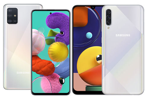 So sánh Samsung Galaxy A51 với Galaxy A50s