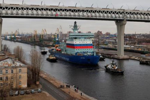 Tàu phá băng hạt nhân xong chuyến đi "lạnh sống lưng" Mỹ