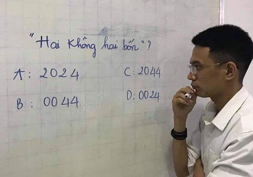 "Hai không hai bốn viết thế nào?" - câu đố đơn giản tưởng học sinh lớp 1 cũng làm được lại gây tranh cãi không ngừng