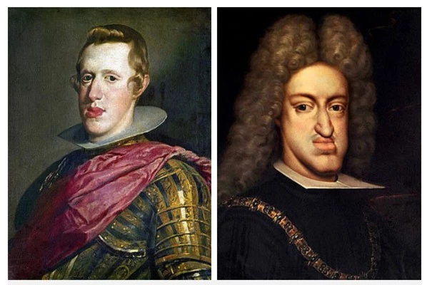 Philip IV (trái) và Charles II (phải)