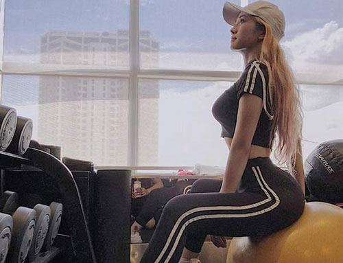 Cô gái Hà thành tập gym tiêu mỡ vẫn có vòng 1 đầy đặn 96 cm nhờ massage