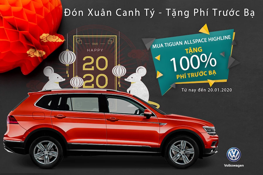 Volkswagen Việt Nam tặng phí trước bạ cho khách hàng. Volkswagen Việt Nam tặng phí trước bạ cho khách hàng.
