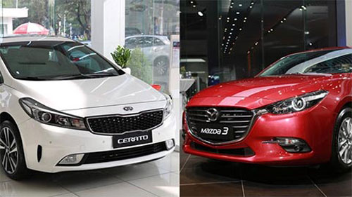 Kia Cerato 2019, Hyundai Elantra giá rẻ, vẫn phải 'ngửi khói' Mazda 3