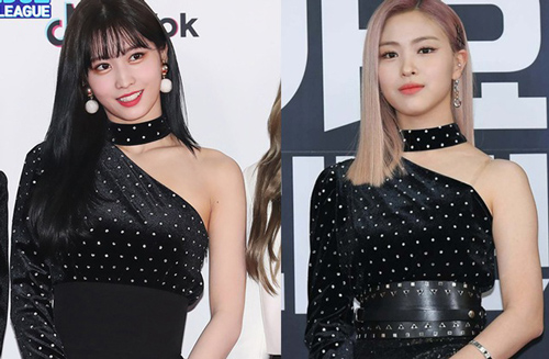 JYP lại nêu cao tinh thần tiết kiệm: ITZY mặc lại đồ mà TWICE đã mặc từ 1 năm trước, vừa diện thảm đỏ lại mặc lên cả sân khấu biểu diễn