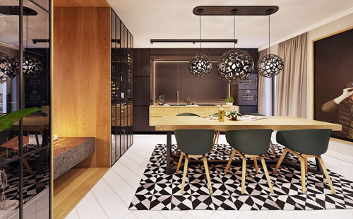 Ngôi nhà ấn tượng với những điểm trang trí bằng màu sắc