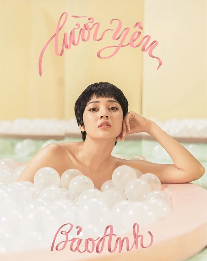 Poster MV "Lười Yêu" được Bảo Anh "nhá hàng" trên trang cá nhân.