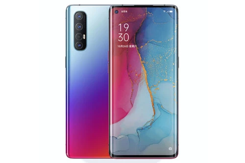 Oppo Reno3 Pro sử dụng khung viền bằng kim loại, 2 bề mặt sử dụng chất liệu kính cường lực Corning Gorilla Glass 5. Máy có kích thước 159,4x72,4x7,7 mm, trọng lượng 172 g. 