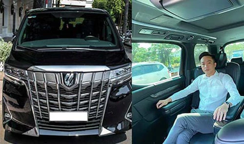 Cường Đô la và Toyota Alphard mới mua.