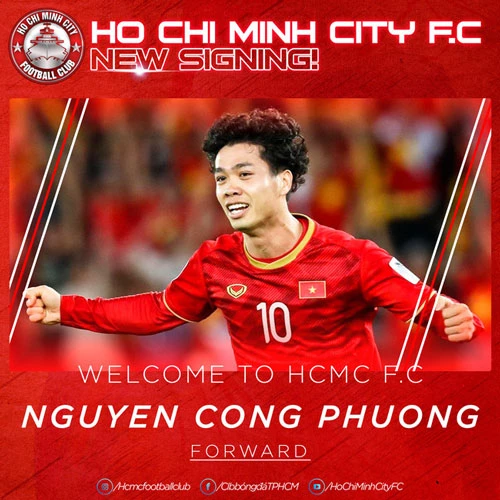 CLB bóng đá TP. Hồ Chí Minh chính thức thông báo về thương vụ Nguyễn Công Phượng