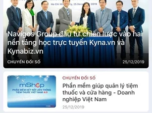 Link tải App đọc báo Doanh nghiệp Việt Nam trên iOS và Android