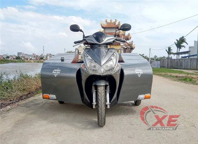 Ngắm “bán tải 3 bánh” Honda AirBlade của dân chơi Bình Định