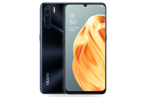 Oppo A91 sử dụng vỏ ngoài bằng nhựa giả kính. Máy có độ dày 7,9 mm, trọng lượng 172 g. 