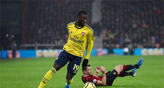 Tiền đạo tân binh Nicolas Pepe chưa thể hiện được gì nhiều ở Arsenal