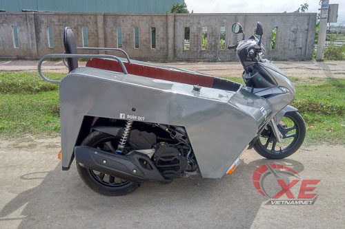 Ngắm “bán tải 3 bánh” Honda Air Blade của dân chơi Bình Định