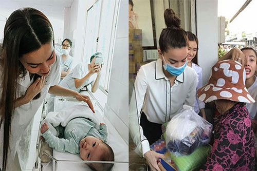 Người đẹp, hoa hậu đi từ thiện bị tố “làm màu” để PR... có oan?