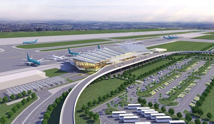 Phối cảnh nhà ga hành khách T2 – CHKQT Phú Bài do ACV làm chủ đầu tư có tổng vốn đầu tư khoảng 2.250 tỷ đồng