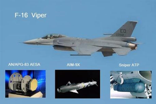 Trang bị tối tân của tiêm kích F-16.