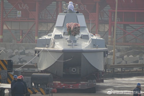 Trung Quốc hạ thuỷ tàu chiến không người lái siêu nhỏ gọn