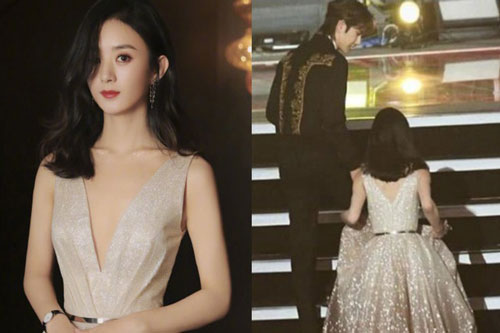 Khoảnh khắc Vương Nhất Bác dìu đỡ Triệu Lệ Dĩnh gây xôn xao, chỉ duy nhất mỹ nam biết đàn chị bị thương