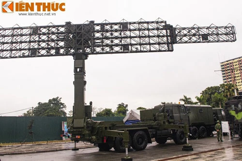 Dàn radar có khả năng phát hiện máy bay tàng hình của Việt Nam là loại RV-02. Đây là tổ hợp radar phòng không của Việt Nam tự lắp ráp dựa trên hệ thống Vostok-E của Belarus. Dàn radar có khả năng phát hiện máy bay tàng hình của Việt Nam là loại RV-02. Đây là tổ hợp radar phòng không của Việt Nam tự lắp ráp dựa trên hệ thống Vostok-E của Belarus.