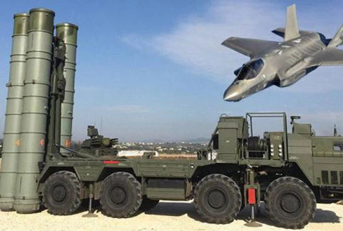 Hệ thống S-400 và tiêm kích F-35.