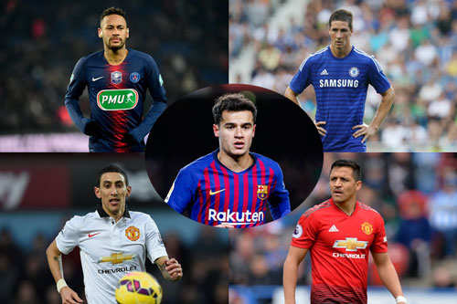 Neymar, Sanchez, Torres, Coutinho, Di Maria và những vụ chuyển nhượng tồi tệ nhất thập kỷ