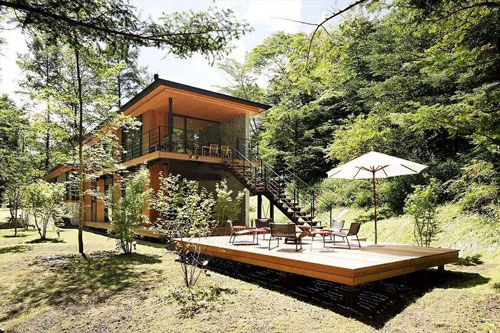 Ngôi nhà này nằm ở Karuizawa, Nhật Bản đang thu hút rất đông các bạn trẻ và các cặp đôi đến “trốn”nhờ không khí yên bình và tĩnh lặng.