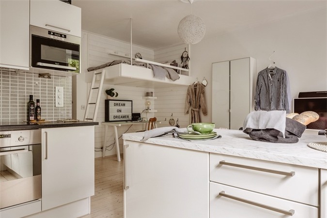 Căn hộ nhỏ tin hin chỉ hơn 30m² vẫn có thể tạo nên một không gian sống tuyệt đẹp nhờ những sáng tạo của gia chủ