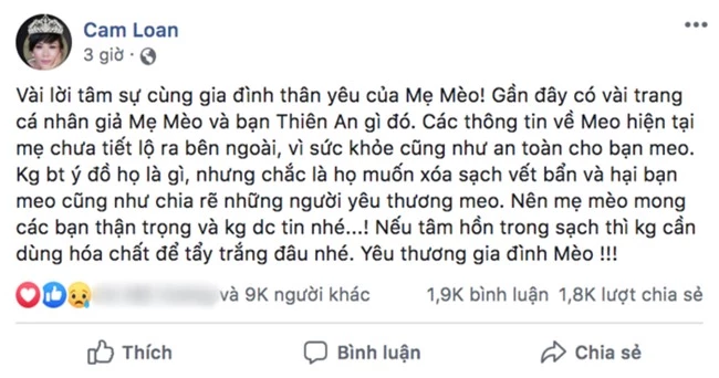 Mẹ Jack bất ngờ đăng đàn tố cáo bị giả Facebook, nói điều gây sốc về Thiên An - bạn gái tin đồn của con trai  - Ảnh 2.