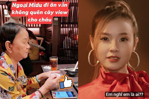 Hiếm có ai được hậu thuẫn “êm ái” như Midu: Bà ngoại vừa đi ăn vẫn bật điện thoại cày view MV nói về tình cũ cho cháu gái