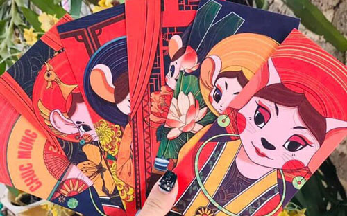 Nhiều mẫu bao lì xì Tết Canh Tý độc đáo được giới trẻ săn đón