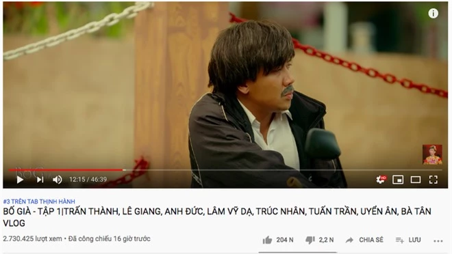 Web drama Bố Già của Trấn Thành không chỉ leo thẳng Top 3 Trending chưa đầy 1 ngày mà nhạc phim cũng được netizen truy lùng ráo riết - Ảnh 2.