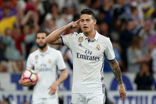 James Rodriguez cũng góp mặt.