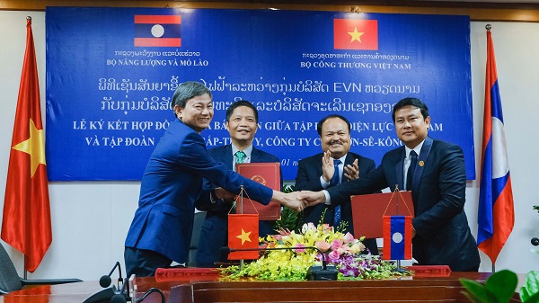 EVN ký hợp đồng mua bán điện với hai doanh nghiệp lớn của Lào