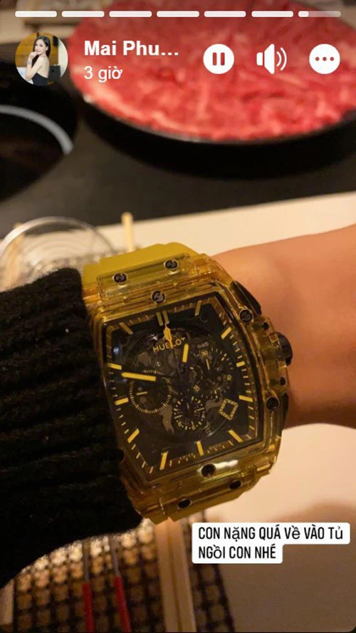 Chiếc đồng hồ có giá 1,7 tỷ đồng, chờ 2 tháng nhưng người đẹp chưa dùng lần nào
