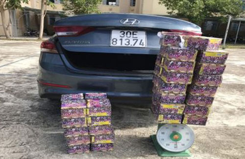 Cận tết, liên tiếp bắt giữ nhiều vụ pháo lậu từ vùng biên về