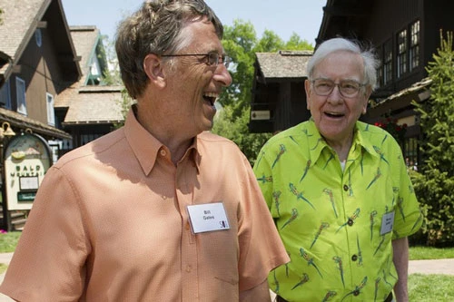 Tỷ phú Bill Gates (trái) và Warren Buffett - Ảnh: Getty Images.