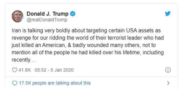 Ông Trump dọa tấn công 52 mục tiêu của Iran - 2